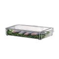 Caja de almacenamiento de alimentos de cocina apilable de plástico